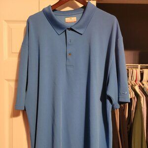Grand Slam Men's Golf Polo, Turquoise, 3XLT